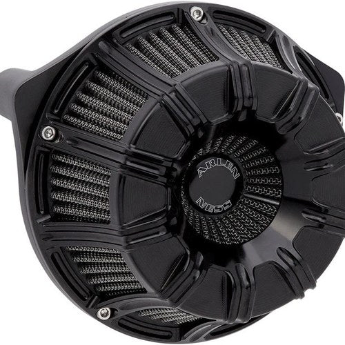 Arlen Ness 10-Gauge Inverted Big Sucker Air Cleaner Kit Black #600-008