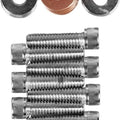 Drag Specialties Upper Rocker Box Bolt/Washer Kit Knurled Chrome #173579