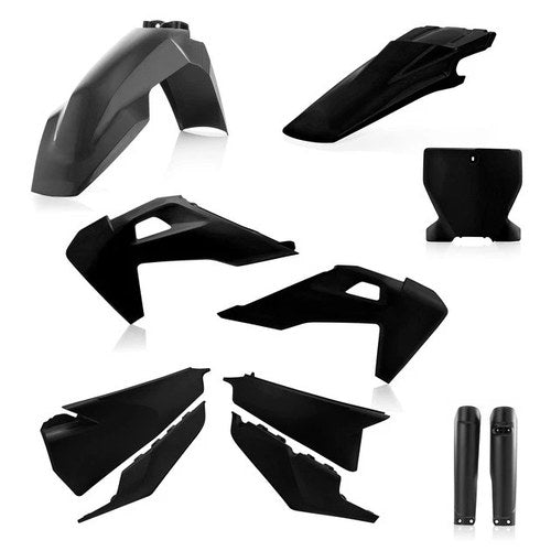 Acerbis Full Plastics Kit Black Husqvarna FC 250/FC 350/FC 450/TC 125/TC 250