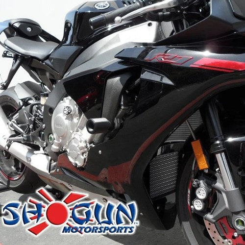 Shogun No-Cut Frame Sliders Black #750-6759 fits Yamaha YZF-R1/YZF-R1M/YZF-R1S