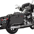 Bassani 4" Dnt Straight Can Mufflers Chrome/Black Outer #1F7DNT5 Harley Davidson
