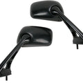 Emgo Replacement Mini Mirror Set Rectangular Black