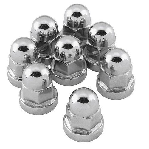 Colony Milled Hex Head Cylinder Base Nut Kit Chrome #7813-8 Harley Davidson