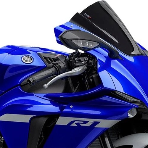 Puig 3mm Z Racing Windscreen Black 3826N for Yamaha YZF-R1/YZF-R1M 2020-2023
