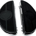 DS Half-Moon Driver Floorboards With Anti-Vibration Chrome Harley Davidson