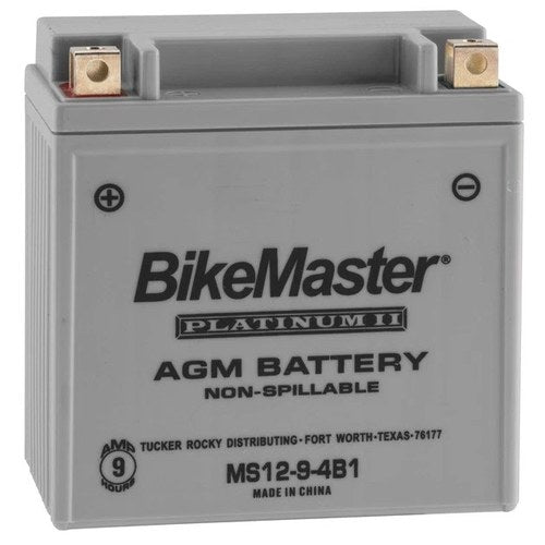 BikeMaster Agm Platinum II Battery #MS12-9-4B1 fits Kawasaki/Honda