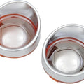 DS Visor Turn Signal Bezels With Lenses Mirror Amber Chrome Harley Davidson