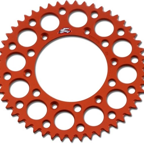 Renthal 520 Ultralight Aluminum Rear Sprocket 51T Orange 224U-520-51GPOR