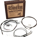 Burly Cable/Brake Line Kit for 16" Ape Hangers Black #B30-1125 Harley Davidson