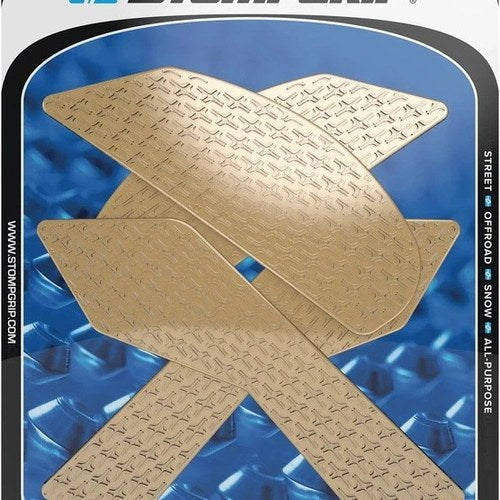 Stomp Icon Profile Traction Pad Tank Grips Clear for Kawasaki Z900 ABS 2017-2024