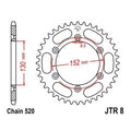JT Steel Rear Sprocket 520 48T BMW G 450 X 2008-2010
