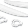 UFO Fork Tube Protectors White #KA03711280 for Kawasaki KX85/KX80