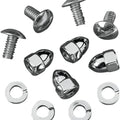 DS Motorcycle License Plate Acorn Nut/Bolt Set Chrome