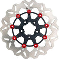 GBrakes Floating Wave Brake Rotor 11.8" Front Black/Red #GBDU074 Harley Davidson