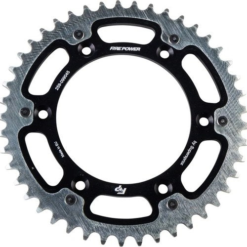 Fire Power 520 Hybrid Rear Sprocket 45T Black #FPH-990-45-BLK