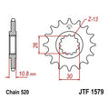 JT Front Sprocket 520 17T Yamaha YZF-R1/FZS1000 FZ1/YZF-R1 LE/YZF-R1 SP