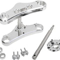 Accutronix 49mm Wide-Glide Conversion Kit 3 Degree Rake Chrome #TWD349-ESCK8