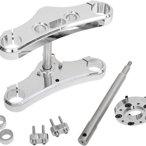 Accutronix 49mm Wide-Glide Conversion Kit 3 Degree Rake Chrome #TWD349-ESCK8