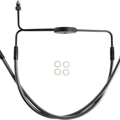 Magnum Designer Series Non-ABS Lower Front Brake Line Karbon Fiber #77013