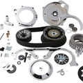 Bdl 2" Open Belt Drive 2-Piece Motor Plate for Mechanical Clutch Chrome TC2PB-2C