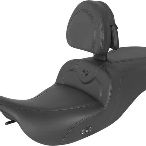 Saddlemen Heated RoadSofa Seat With Backrest #284533 Harley Davidson