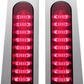 Custom Dynamics ProBEAM Fillerz Saddlebag LED Lights Chrome/Red #PB-FILL-R-C