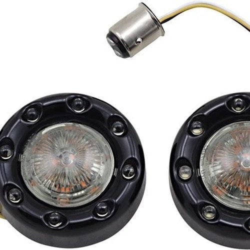 Custom Dynamics ProBeam Bullet Ringz Front Turn Signals Black