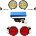Custom Dynamics ProBEAM Bullet Bezel Turn Signal Inserts Chrome #PB-HD-BB-C