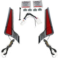 Custom Dynamics Fascia LED Light Panels Chrome/Red Harley Davidson Street Glide
