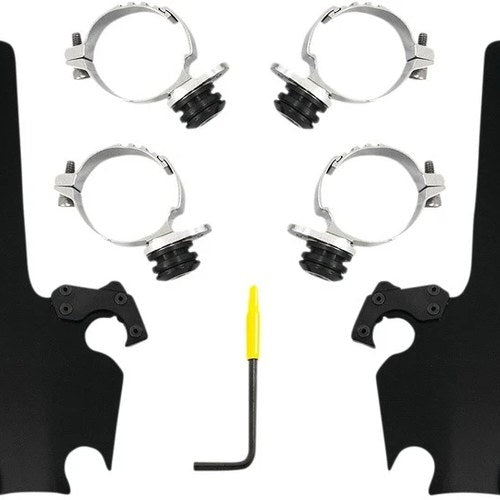 Memphis Shades Fats/Slim Trigger Lock Mounting Kit Black MEB2054 Harley Davidson