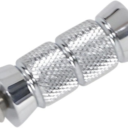 Accutronix Chrome Shifter/Brake Peg Knurled 2-1/4in. #PT220-KGC1 Harley Davidson