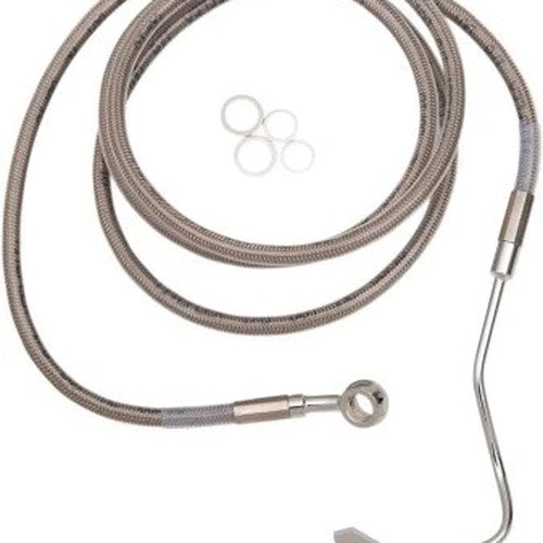 DS Extended Front Upper Brake Line Kit Stainless ABS Only +8" Oversize #1048004