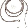 DS Extended Front Upper Brake Line Kit Stainless ABS Only +8" Oversize #1048004