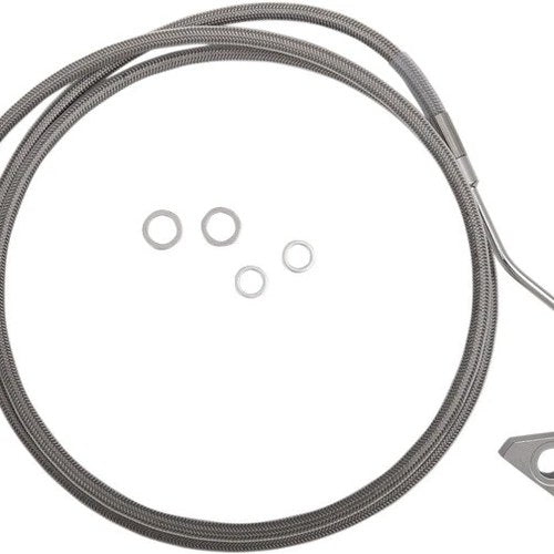 DS Extended Front Upper Brake Line Kit Stainless ABS Only +6" Oversize #1048003