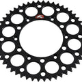 Renthal 520 Ultralight Aluminum Rear Sprocket 52T Black #123U-520-52GYBK