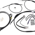 Burly Handlebar Cable/Line Kit for 12" Hangers w/o ABS Black #B30-1202