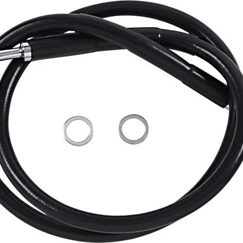 DS Black Vinyl Front Upper ABS Brake Line Kit 31-1/2" +10" Black #212106