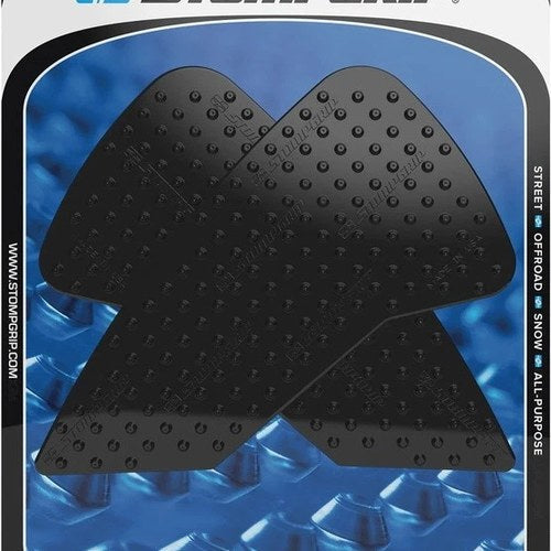 Stomp Volcano Profile Traction Pad Tank Grips Black #55-10-0189B for Honda