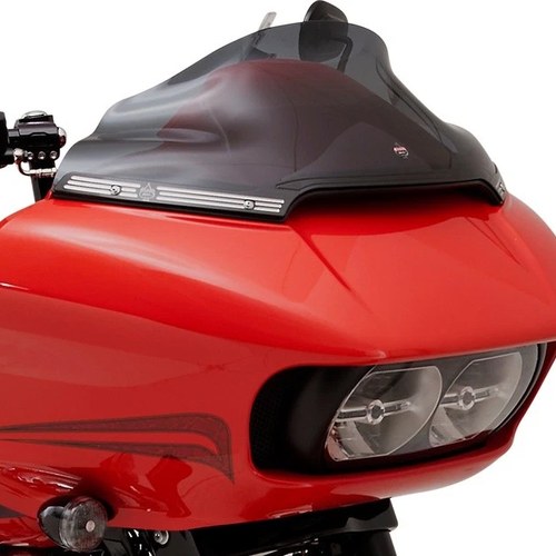 Klock Werks Flare Windshield Trim with Kerf Logo Contrast #KW05-01-0459