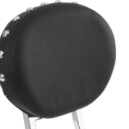 Drag Specialties Smooth Oval Pad with Studs for Square Sissy Bars Black