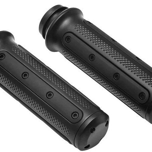 Kuryakyn Heavy Industry Grips Black Tbw #6123 Harley Davidson