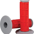 Moose Compound Diamond Half Waffle Grips Red