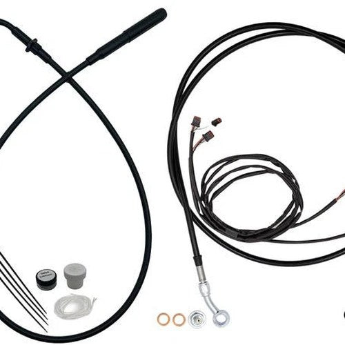 Fat Baggers EZ Install Cable Kit for 10" Ape Bars Black/Black #219010-B