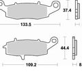 Braking SM1 Brake Pads #787SM1 fits Suzuki/Kawasaki