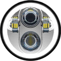 Pathfinder 5-3/4" LED Headlight with Halo Drl Chrome