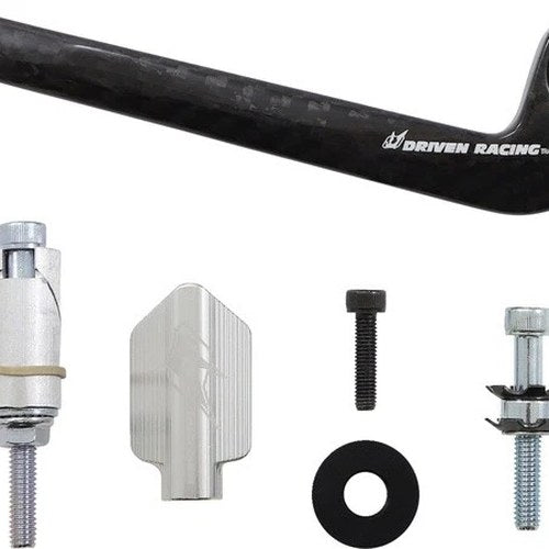 Driven Carbon Fiber Track-Day Clutch Lever Guard Silver