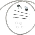 DS Braided Brake Line Kit Front +6" Harley Davidson Dyna Low Rider FXDL/FXDLI