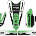 Factory Effex Universal Trim Kit Black/Green/White fits Kawasaki KX125/KX250