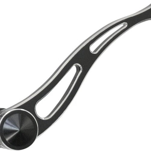 Accutronix Slotted Brake Arm Black #FLB-214SN Harley Davidson