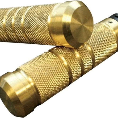 Accutronix Custom Brass Grips Knurled/Grooved #GR100-KG5 Harley Davidson
